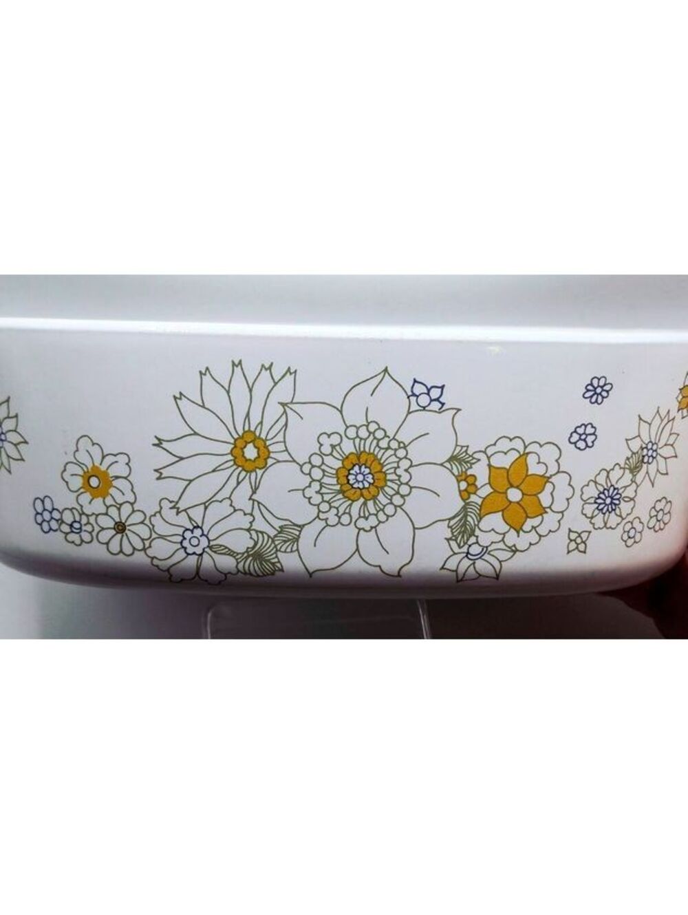 Vintage Corning Ware 2 Quart A-2-B Casserole Dish Floral Bouquet USA 70’s